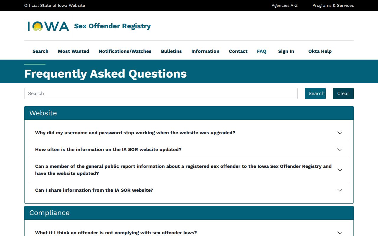 Jasper County sex offender check registry search FAQ